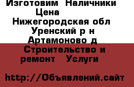  Изготовим  Наличники › Цена ­ 1 800 - Нижегородская обл., Уренский р-н, Артамоново д. Строительство и ремонт » Услуги   